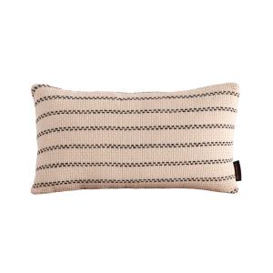 Housse de coussin en coton adouci noir 30x50 cm