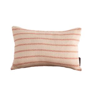 Housse de coussin en coton adouci orange 30x50 cm