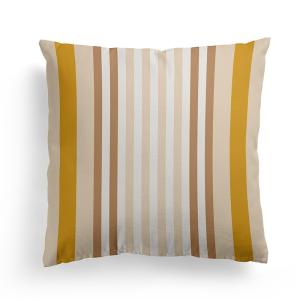 Housse de coussin en coton beige 40x40 cm