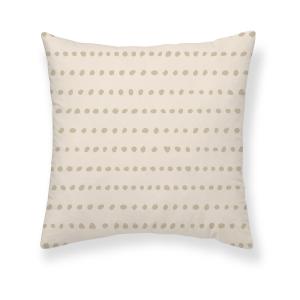 Housse de coussin en coton beige 50x50 cm