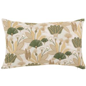 Housse de coussin en coton biologique motif floral 30x50