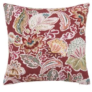 Housse de coussin en coton biologique motif floral multicol…