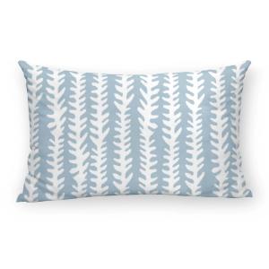 Housse de coussin en coton bleu 30x50 cm