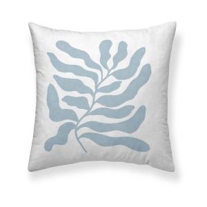 Housse de coussin en coton bleu 50x50 cm