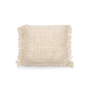 Housse de coussin en coton crème 40x40 cm