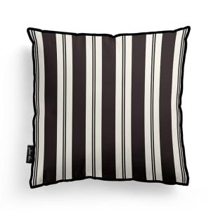 Housse de coussin en coton et polyester noir et blanc 40x40