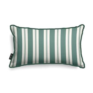 Housse de coussin en coton et polyester vert et blanc 30x50