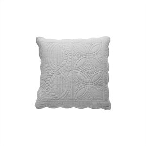 Housse de coussin en coton gris perle 40x40cm