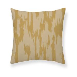 Housse de coussin en coton jaune 50x50 cm