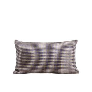 Housse de coussin en coton marron 28x47 cm