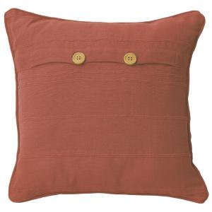 Housse de coussin en coton marron noisette 40x40cm