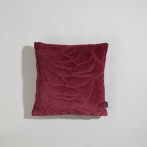 Housse de coussin en coton motif floral en relief 40x40