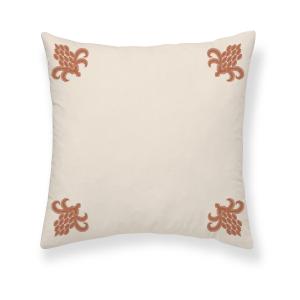 Housse de coussin en coton orange 50x50 cm