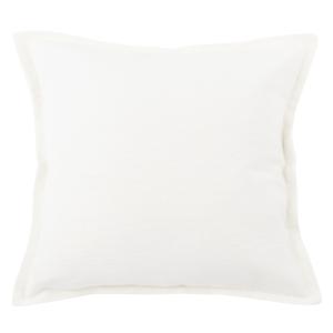 Housse de coussin en coton recyclé texturé blanc 40x40