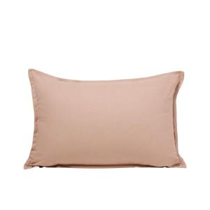 Housse de coussin en coton rose 40x60 cm