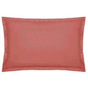 Housse de coussin en coton rose 50x70cm