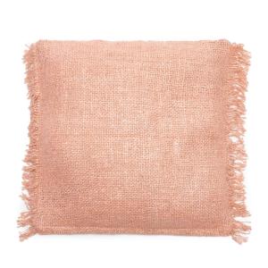 Housse de coussin en coton rose 60x60 cm