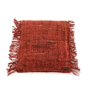 Housse de coussin en coton rouge 40x40 cm