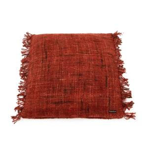 Housse de coussin en coton rouge 60x60cm