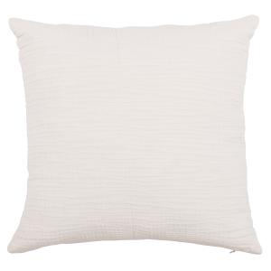 Housse de coussin en coton tissé jacquard à motif embossé b…