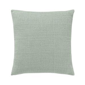Housse de coussin en coton vert d'eau 40x40cm