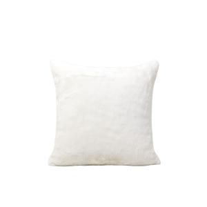 Housse de coussin en fausse fourrure naturel 40x40 cm