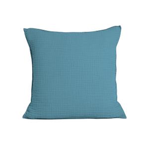 Housse de coussin en gaze de coton 40x40cm Eau De Fonte