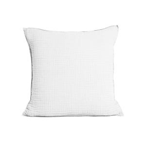 Housse de coussin en gaze de coton Blanc 40x40cm