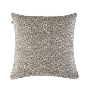 Housse de coussin en Jacquard motif floral Multicolore