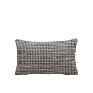 Housse de coussin en laine gris 28x47 cm