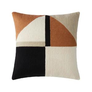 Housse de coussin en laine multicolore 40x40 cm
