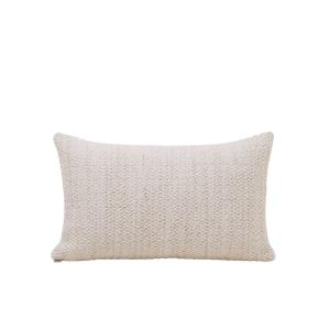 Housse de coussin en laine naturel 28x47 cm