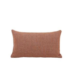Housse de coussin en laine orange 28x47 cm