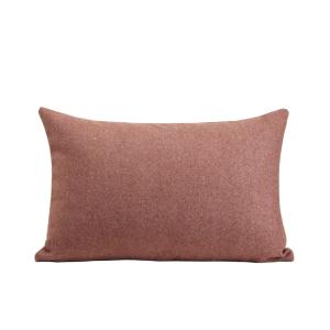 Housse de coussin en laine rose 40x60 cm