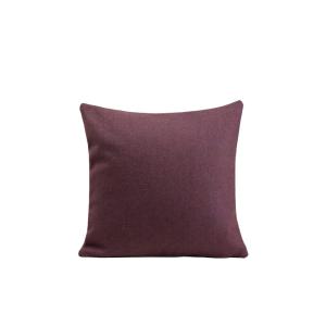 Housse de coussin en laine violet 40x40 cm