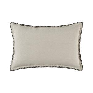 Housse de coussin en lin beige 40x60 cm