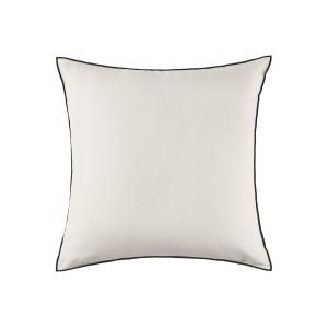 Housse de coussin en lin beige 50x50 cm