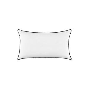 Housse de coussin en lin blanc 28x47 cm