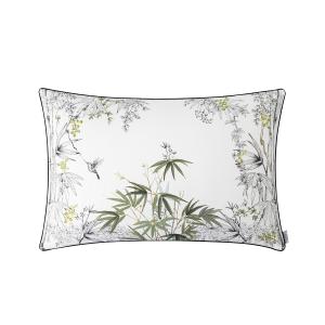 Housse de coussin en lin blanc 40x60 cm