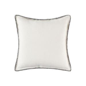 Housse de coussin en lin blanc 50x50 cm