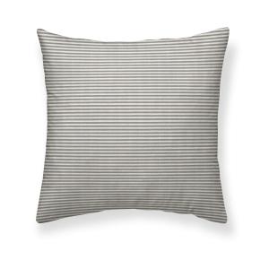 Housse de coussin en lin, coton et polyester gris 50x50 cm