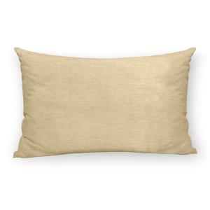 Housse de coussin en lin, coton et polyester jaune 30x50 cm