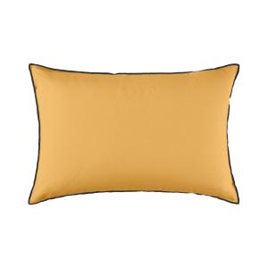 Housse de coussin en lin jaune 40x60 cm