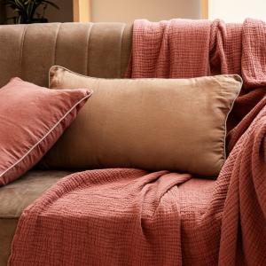 Housse de coussin en lin lavé Cannelle 33x57cm