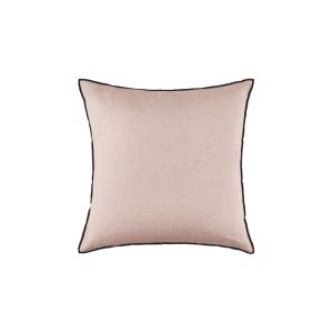 Housse de coussin en Lin lavé légèrement froissé Rose 40x40…