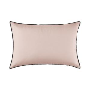 Housse de coussin en Lin lavé légèrement froissé Rose 40x60…