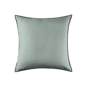 Housse de coussin en Lin lavé légèrement froissé Vert