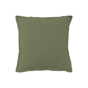 Housse de coussin en lin lavé Sauge 40x40cm