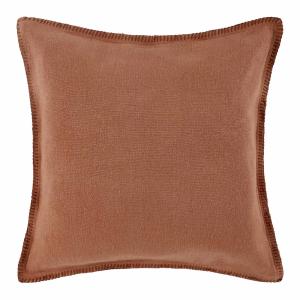 Housse de coussin en lin orange 40x40 cm