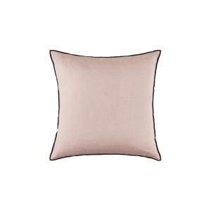 Housse de coussin en lin rose 40x40 cm